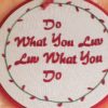 Custom Embroidered Hoop Art Inspirational Quote