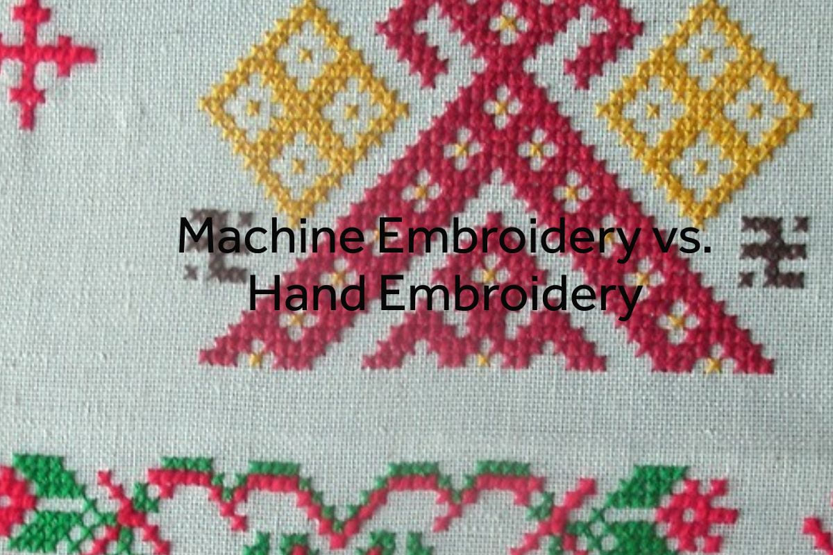 Machine Embroidery vs. Hand Embroidery with a Hoop