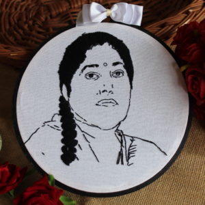 Embroidery Portrait Hoop Art