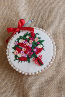 Blossom Tree Embroidered Hoop