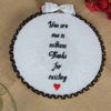 Customized Quotation Embroidery Hoop Art