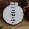 Customized Quotation Embroidery Hoop Art