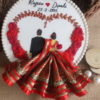 Premium Wedding 10" Bride Groom Calendar Hoop