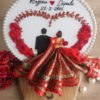 Premium Wedding 10" Bride Groom Calendar Hoop