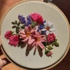 Floral Bouquet Embroidered Hoopart